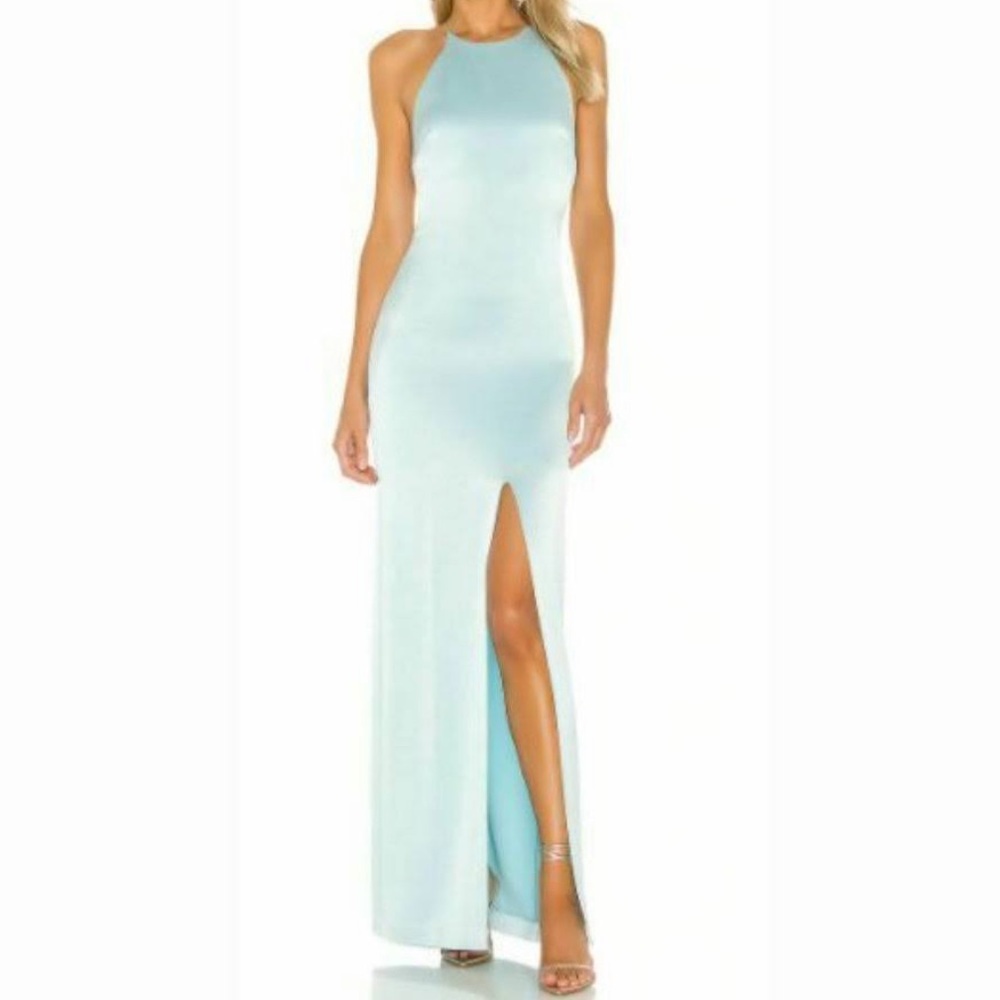 Alice and Olivia Powder Blue Ettley Dress